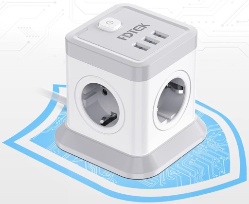 ПРОТИВОПОДЪЕМНАЯ ЗАЩИТНАЯ ПОЛОСКА 7в1!! 4 РОЗЕТКИ + 3 USB КАЧЕСТВА!!