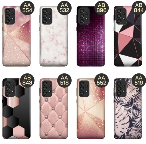 ETUI DO SAMSUNG GALAXY A33 5G WZORY RÓŻOWE ZŁOTO RÓŻ OBUDOWA POKROWIEC CASE