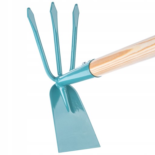 MOTYKA MOTYCZKA OGRODOWA DO KOPANIA KOPACZKA Z WIDEŁKAMI 10cm DAMSKA 134cm