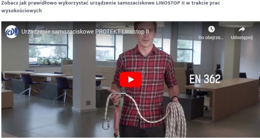 Самоблокирующееся устройство PROTEKT LINOSTOP II ED - 10 м