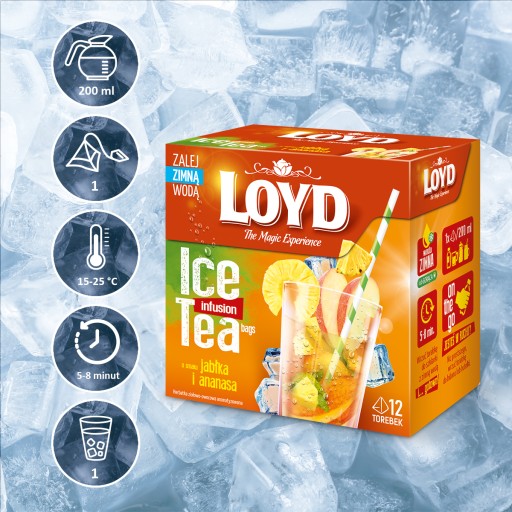 Экспресс холодный чай Холодный чай Яблоко Ананас на лето 12 T. LOYD