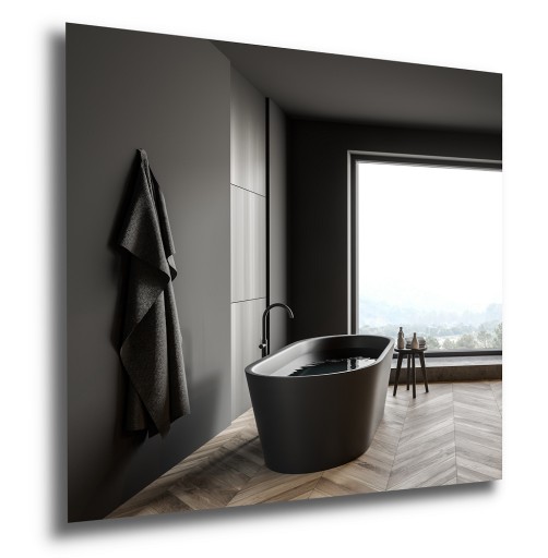 СЕРЕБРЯНОЕ ЗЕРКАЛО 70 x 90 см - ГОТОВО К УСТАНОВКЕ