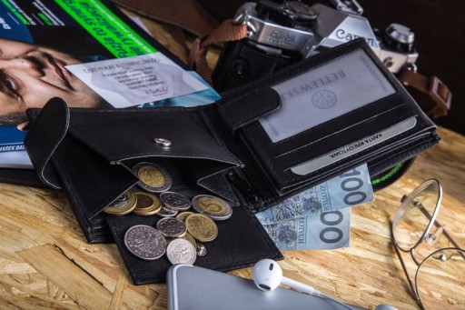 BETLEWSKI Мужской кожаный кошелек, большой RFID-кожа, застежка, натуральная кожа