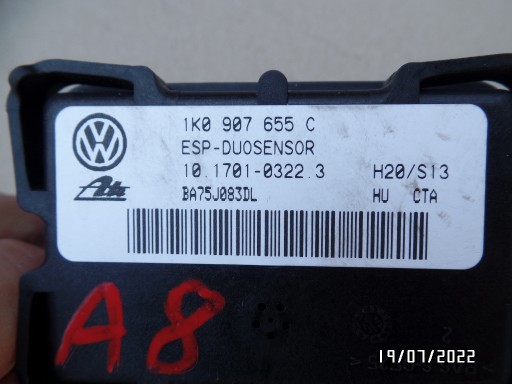 ДАТЧИК ESP AUDI A3 8P0 1K0907655C