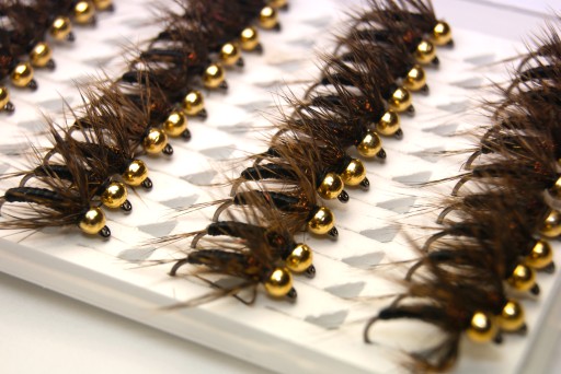Black Body Nymph Partridge Hackle Przynęta muchowa z wolframem Flytier