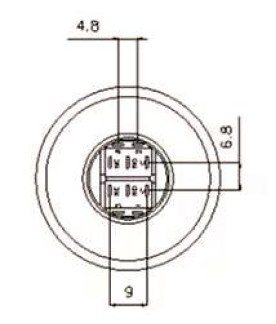 PRZYCISK MONOSTABILNY WANDALOODPORNY 250V 5A 40x35MM ZIELONY