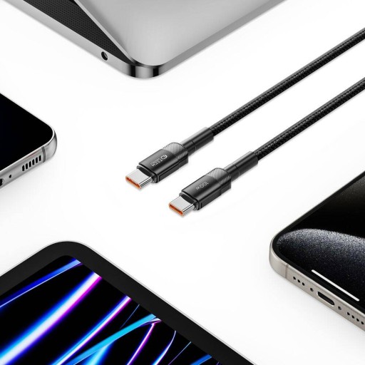 КАБЕЛЬ TECH-PROTECT ULTRABOOST EVO USB-C / USB-C PD 100 Вт 5 А 50 см ЧЕРНЫЙ