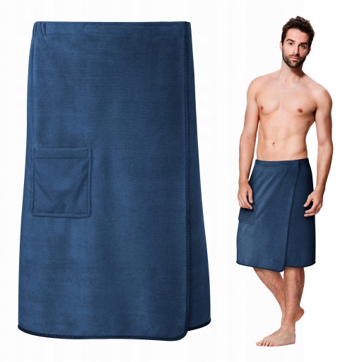 Мужское полотенце для сауны темно-синего цвета KILT ACTIVE S/M