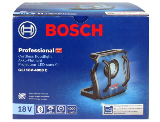 АККУМУЛЯТОРНАЯ ЛАМПА 18V GLI 18V-4000 C BOSCH