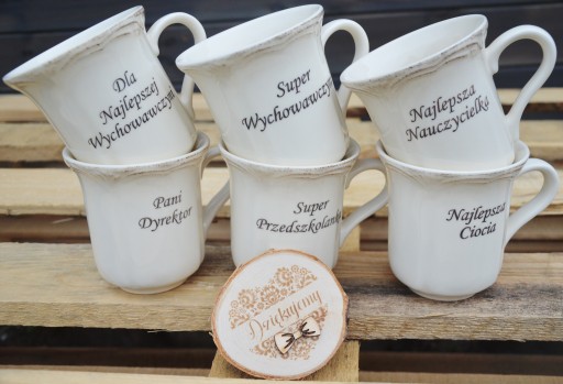 Prezent dla Wychowawczyni PORCELANA DUŻY ZESTAW