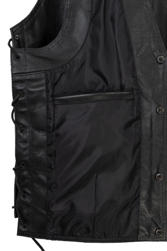 КОЖАНЫЙ ЖИЛЕТ SM RACE WEAR SINSTER МОТОЦИКЛОВЫЙ ЖИЛЕТ CHOPER CRUISER XXL