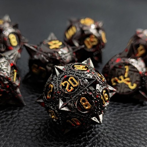 Набор Chigiriki из 7 металлических костей RPG