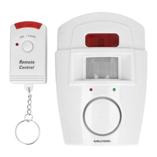 2x ALARM Z CZUJNIKAMI RUCHU + 2x PILOT GRUNDIG