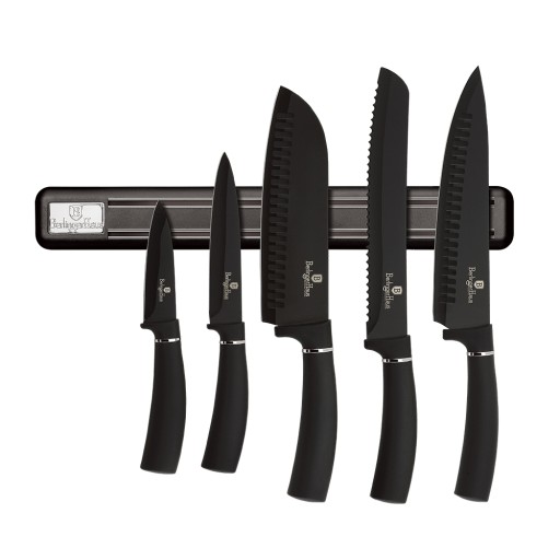 НОЖИ С ПОЛОСКОЙ BERLINGER HAUS BLACK SILVER BH-2536