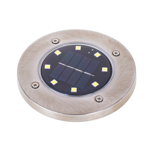 Садовые наземные солнечные светильники, 8LED, 4 шт. теплый белый
