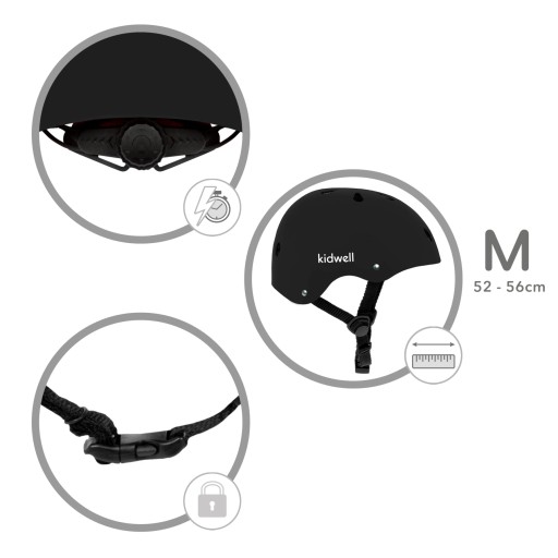 Велосипед-самокат HELMET Kidwell ORIX II Black Mat M