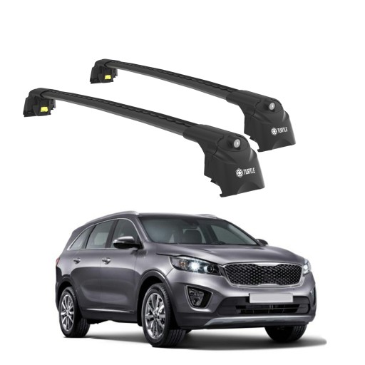 БАГАЖНИК НА ВЕРХУ TURTLE AIR-2 для KIA SORENTO PRIME (UM) 2015 - 2020 Черный