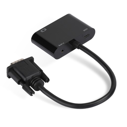 Кабель-конвертер VGA в HDMI VGA HD, адаптер Plug-and-Play для компьютера