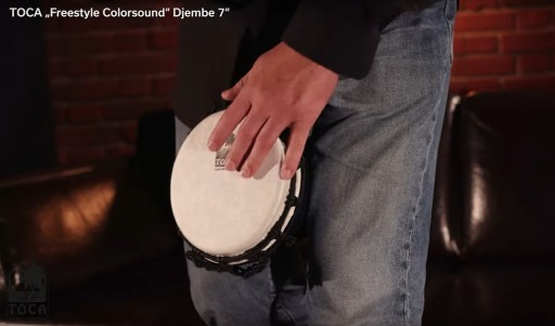 TFCDJ-MI Freestyle Colorsound Djembe 7'' Metaliczny Indigo Toca