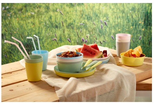 IKEA KALAS 18 СТОЛОВЫЕ ПРИБОРЫ 6x ВИЛКА НОЖ ЛОЖКА Пастель