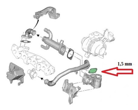 Заглушка EGR 2.0 TDCi Ford Kuga C Max Focus