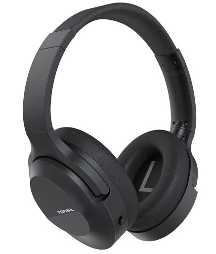 TONSIL R55BT Bluetooth-накладные беспроводные наушники TWS ANC PRO, черные