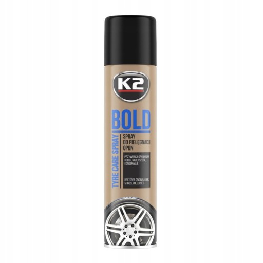 K2 BOLD SHINE SHINES CARE DRESSING ЧЕРНЫЙ ЧЕРНЫЙ ДЛЯ ШИН 600МЛ
