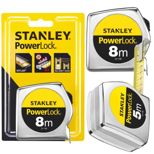 РАЗМЕР 8м x 25мм МАТЕРИАЛ POWERLOCK STANLEY