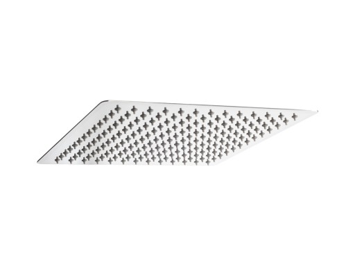 25CM CHROM DESZCZOWNICA KWADRAT CIENKA METALOWA 2m