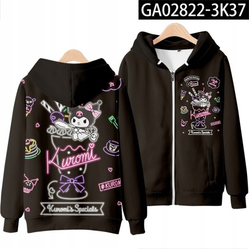 куроми толстовка hello kitty каваи Харадзюку аниме
