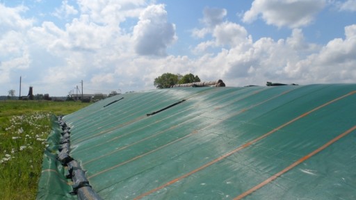 Siatka rolnicza ochronna okrywowa zielona na pryzmę silos kopiec 5 x 8m