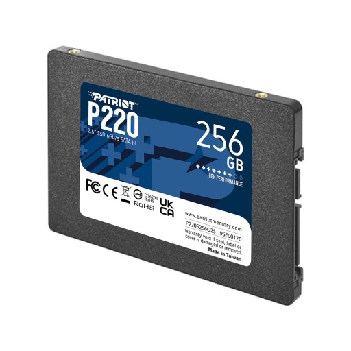 Твердотельный накопитель P220, 256 ГБ, 550/490 МБ/с, SATA III 2.5