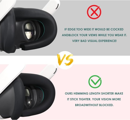ЗАЩИЩАЮЩИЙСЯ ПОТОМ СИЛИКОНОВЫЙ ЩИТОК ДЛЯ ЛИЦА ДЛЯ META/OCULUS QUEST 3