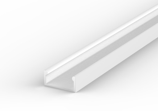 2mb Profil ALUMINIOWY nawierzchniowy typ A P4-1 biały do taśm led + KLOSZ