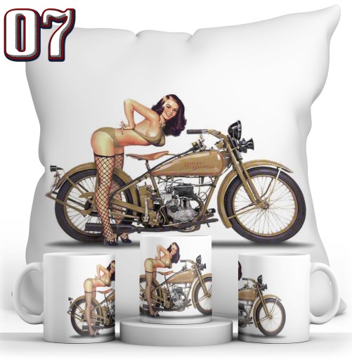 НАБОР HARLEY DAVIDSON КРУЖКА + ПОДУШКА + ИМЯ