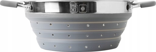 GARNKI TURYSTYCZNE SKŁADANE SILIKON BRUNNER VOLCANO PASTA AL VOLO 24 cm