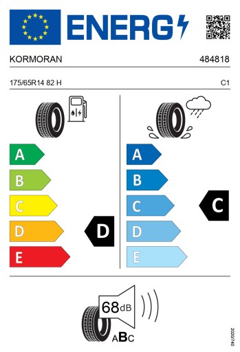 4x KORMORAN 175/65R14 82H Шоссе лето