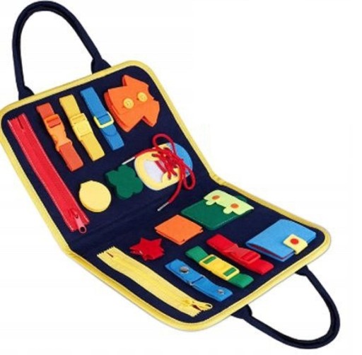 TABLICA MANIPULACYJNA MONTESSORI SENSORYCZNA 16W1