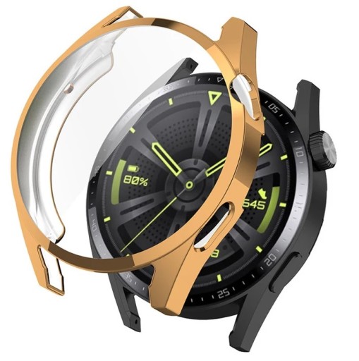 ГИБКИЙ ЗАЩИТНЫЙ КОРПУС РОЗОВОГО ЗОЛОТА ДЛЯ HUAWEI WATCH GT 3 46MM