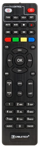 Dekoder DVB-T2 H.265 HEVC Tuner Telewizji Cyfrowej Naziemnej Cabletech
