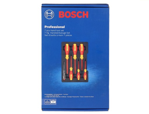 Zestaw 6 wkrętaków izolowanych torx 1000V + próbnik napięcia VDE BOSCH