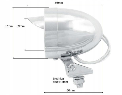 MINI REFLEKTOR PRZÓD LAMPA LIGHTBAR HALOGEN 20W