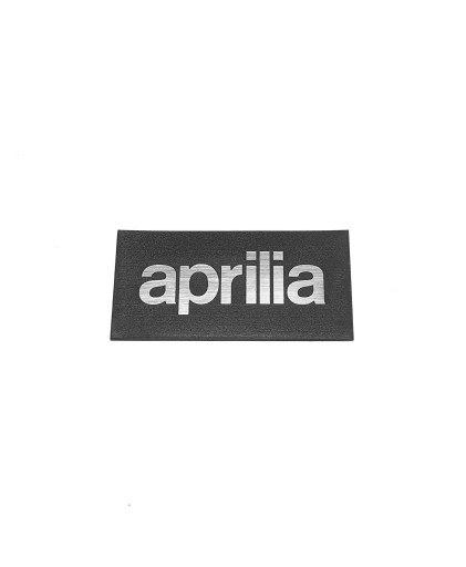 Наклейка-эмблема APRILIA серебро 60х30мм