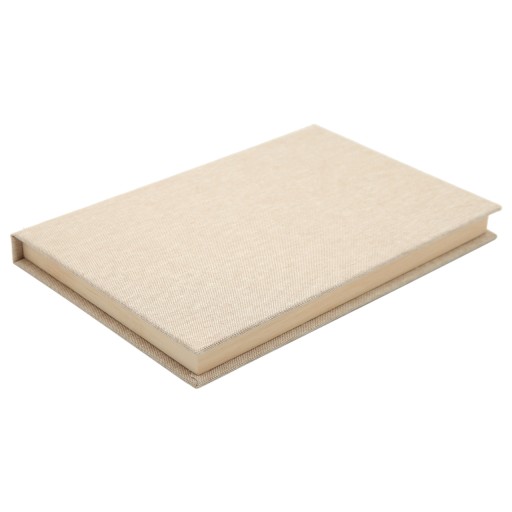Drewniane, materiałowe pudełko na zdjęcia do 50 zdjęć 15x23 magnes wstążka