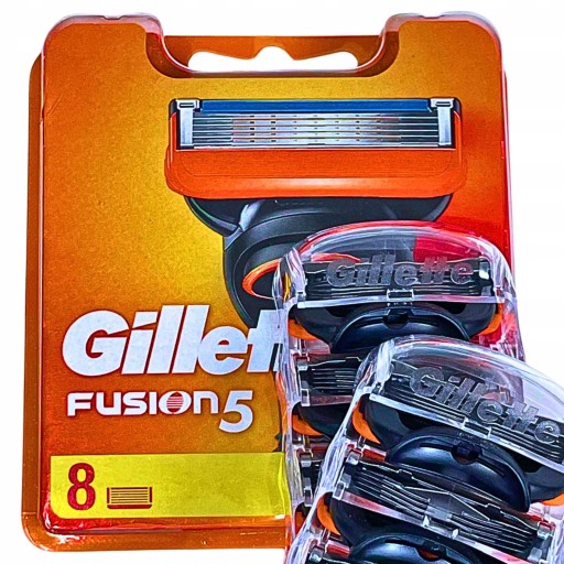 8 x GILLETTE FUSION 5 FUSION5 ВСТАВКИ ЛЕЗВИЯ ОРИГИНАЛ Gilette Gillete