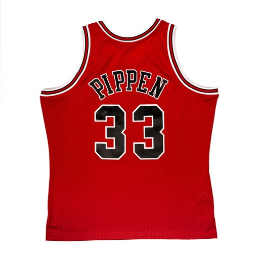 Футболка Mitchell & Ness CHICAGO BULLS - SCOTTIE PIPPEN # 35 - КРАСНАЯ - 2XL