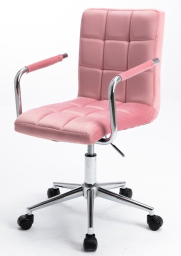 Fotel N-15 VELVET różowy TAPIEROWANY
