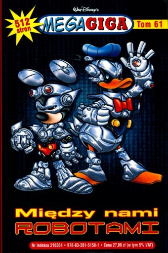 MegaGiga Tom 61 Między nami robotami Kaczor Donald