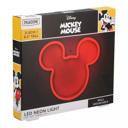 PALADONE Disney Myszka Miki Lampka neonowa ścienna (21,8 cm)