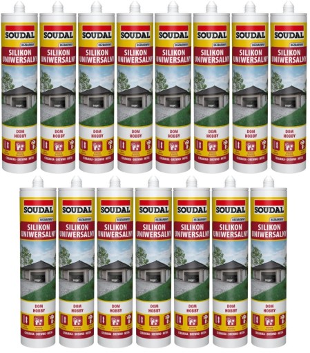 Soudal Silikon Uniwersalny Budowlany ZEW/WEW BEZBARWNY 280ml KARTON 15szt
